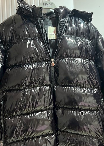 Parlak Siyah Erkek Mont - Görsel 3