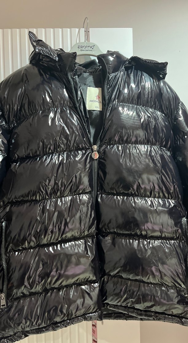 Parlak Siyah Erkek Mont - Görsel 3