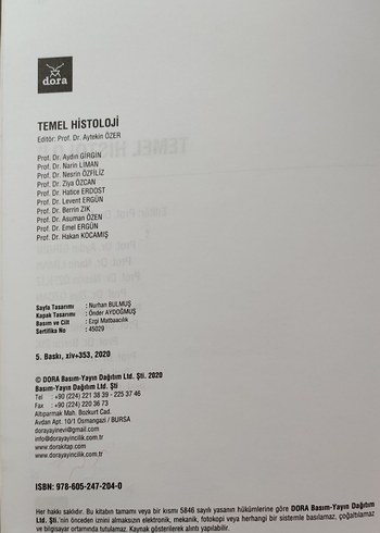 Temel Histoloji - Prof. Dr. Aytekin Özer