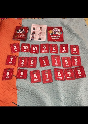 Kırmızı Matematik Kartları Eğitim Seti