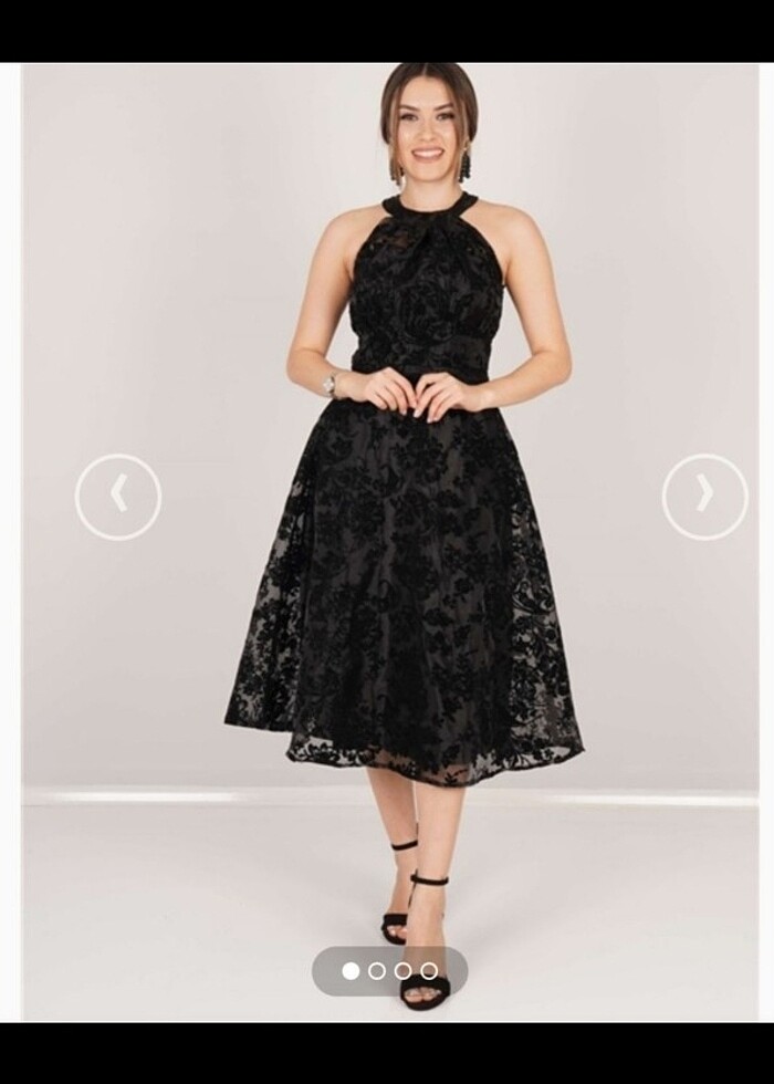 Midi boy abiye elbise - Görsel 2