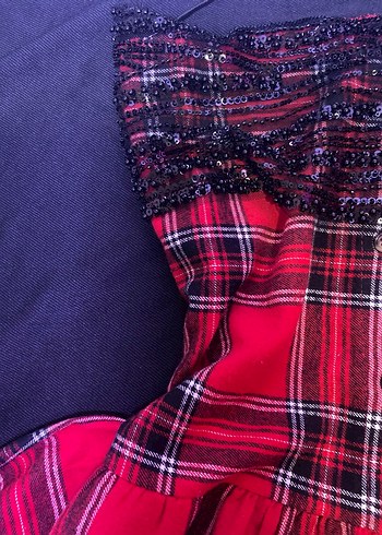 Y2k straplez elbise - Görsel 2