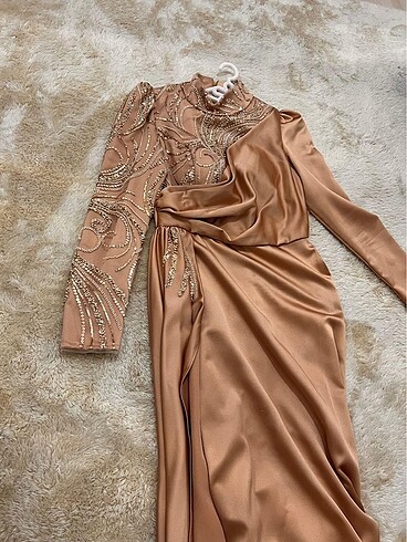 Diğer Duman butik işlemeli abiye