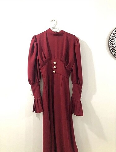 Bordo elbise