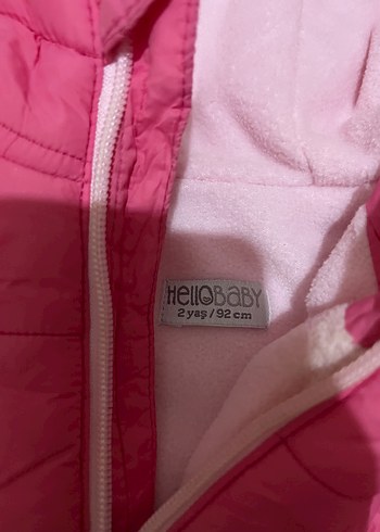 Kız Çocuk Pembe Kapüşonlu Kürklü Mont - Görsel 2