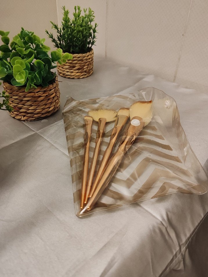 Bej Makyaj Fırçası Seti - Görsel 2