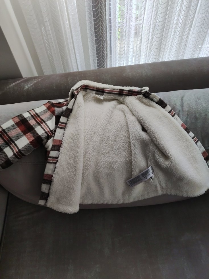 Düğmeli Ekose Desenli Erkek Çocuk Gömlek Ceket - Görsel 3