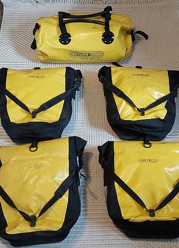Bisiklet çantası seti ORTLIEB 5li Sarı