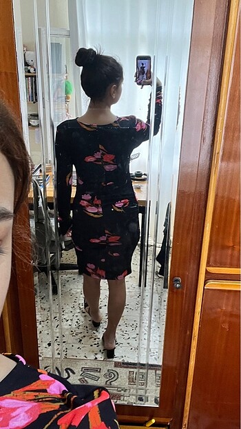 Zara zara çiçekli elbise