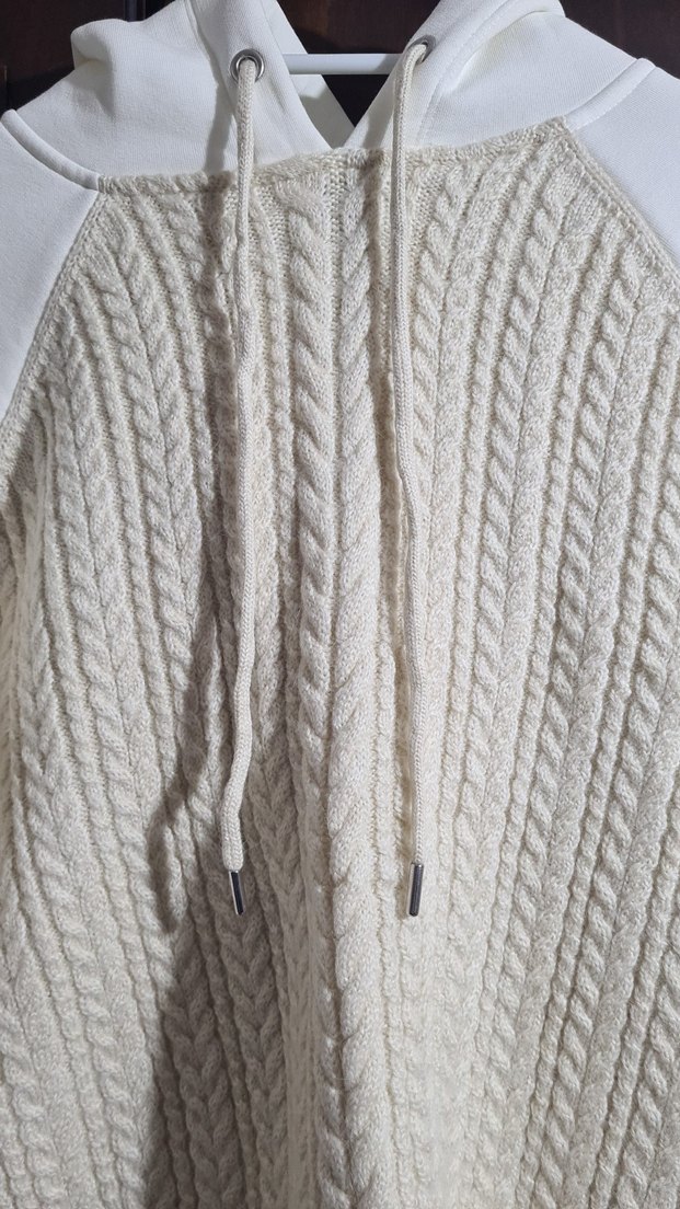 Kadın Bej Örgü Triko Sweatshirt - Görsel 2