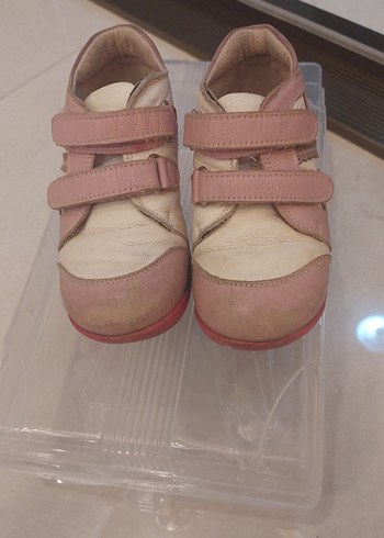 26 Beden Kız Bebek İlk Adım Ayakkabısı Pembe