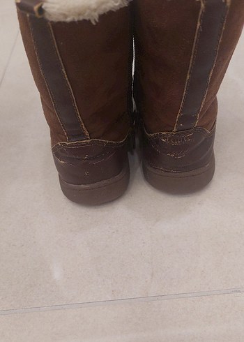 Kız Çocuk Kahverengi Kürklü Süet Bot 28 numara - Görsel 4