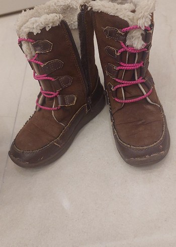 Kız Çocuk Kahverengi Kürklü Süet Bot 28 numara - Görsel 2