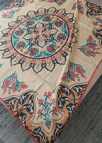 Bohem Çok Renkli hakiki İpek eşarp - Görsel 5