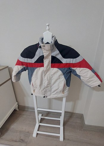 Erkek Çocuk Beyaz Street Wear Mont - Görsel 3