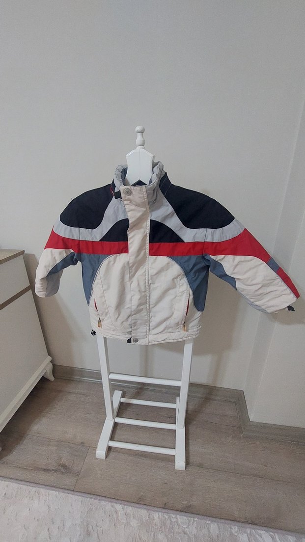 Erkek Çocuk Beyaz Street Wear Mont - Görsel 3