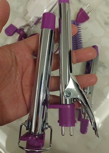 Mor Renkli Çok Fonksiyonlu 5 parça Saç Şekillendirici - Görsel 5