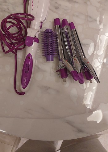 Mor Renkli Çok Fonksiyonlu 5 parça Saç Şekillendirici - Görsel 4