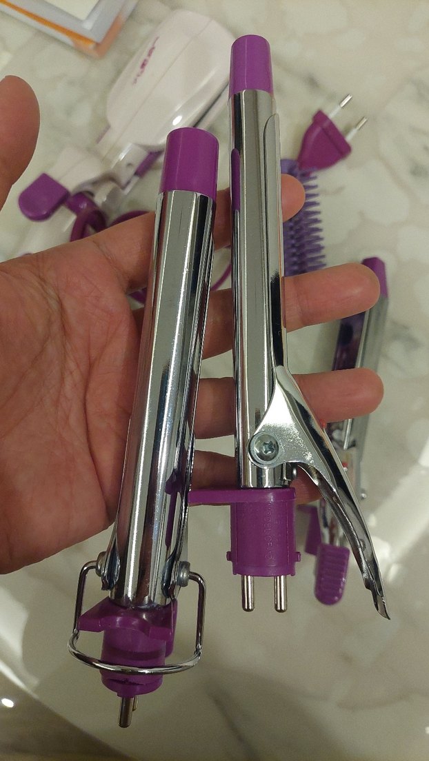 Mor Renkli Çok Fonksiyonlu 5 parça Saç Şekillendirici - Görsel 5