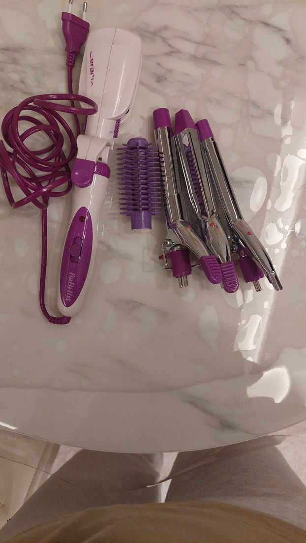 Mor Renkli Çok Fonksiyonlu 5 parça Saç Şekillendirici - Görsel 4