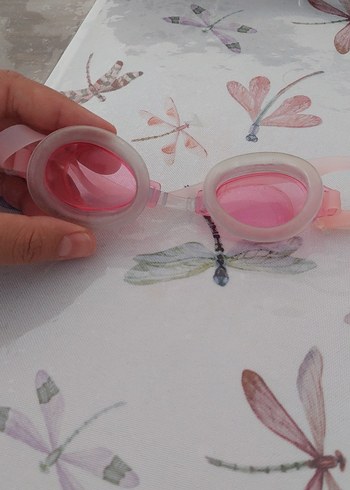 Pembe Transparan Yüzme Gözlüğü - Görsel 2