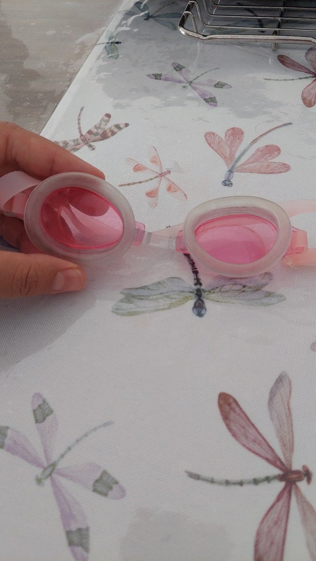 Pembe Transparan Yüzme Gözlüğü - Görsel 2