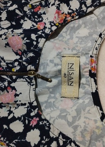 V Yaka Fermuarlı Midi Bohem Elbise - Görsel 2