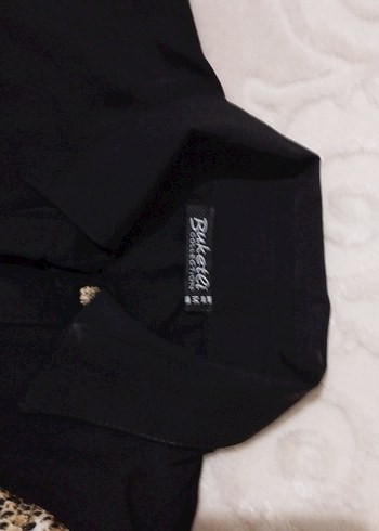 Yılan Desenli Uzun Kollu Siyah Gömlek - Görsel 4