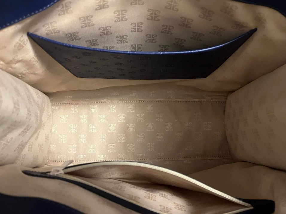 Pierre Cardin Mavi Deri Kadın Çanta - Görsel 3