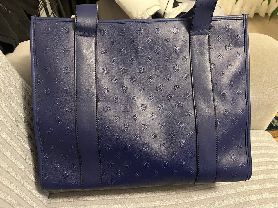 Pierre Cardin Mavi Deri Kadın Çanta - Görsel 2