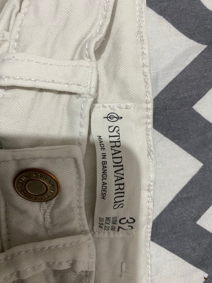 Beyaz Kadın Kot Pantolon - Görsel 3