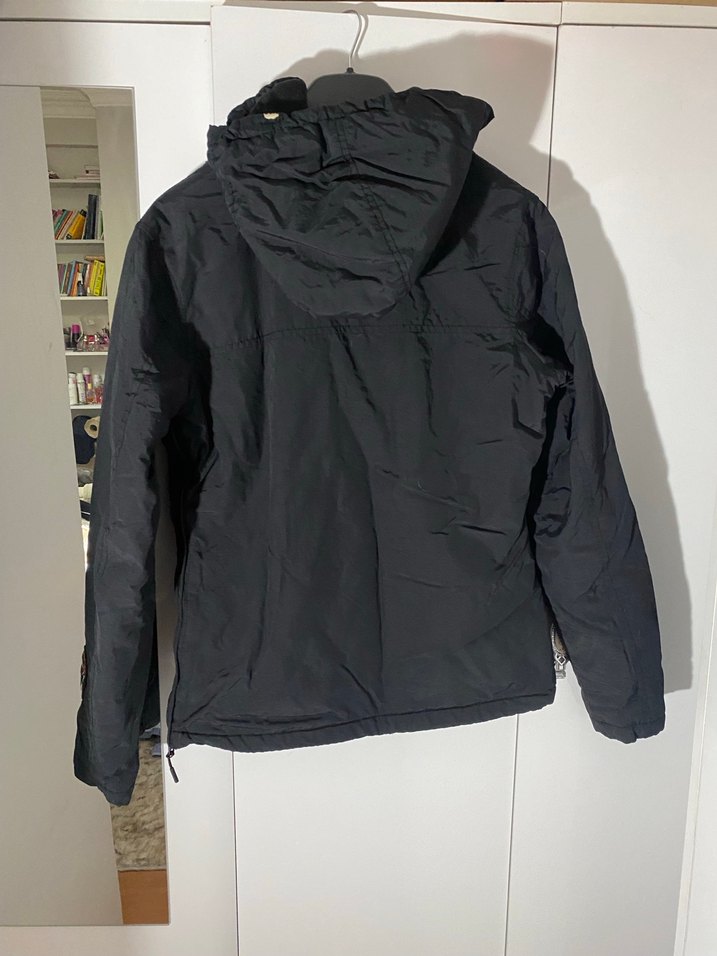 Kadın Siyah Yüksek Yakalı Fermuarlı Ceket - Görsel 2