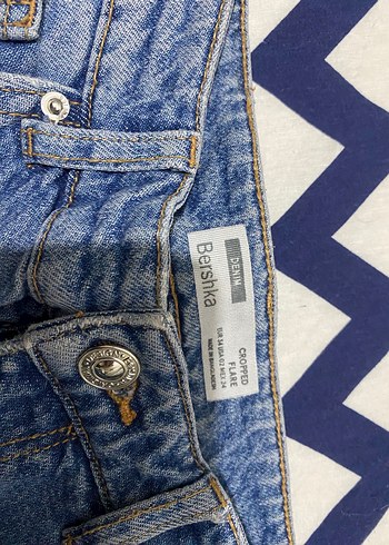 Kadın Mavi Midi Boy Regular Fit Denim Jean - Görsel 3