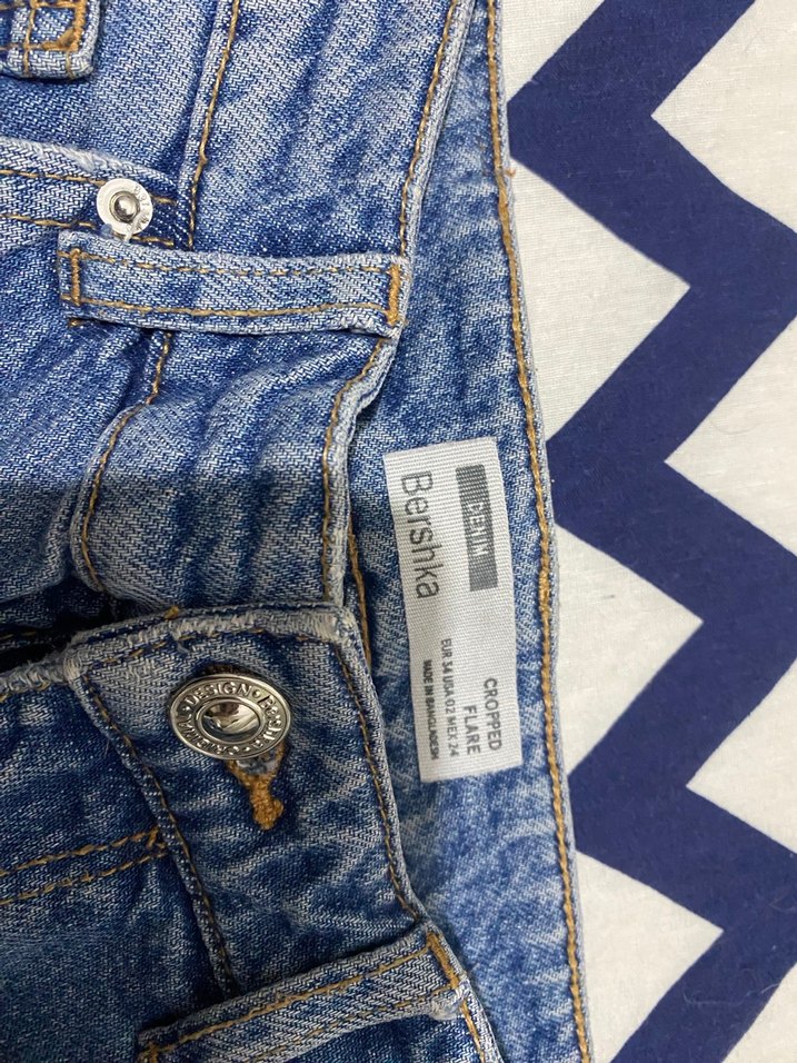 Kadın Mavi Midi Boy Regular Fit Denim Jean - Görsel 3