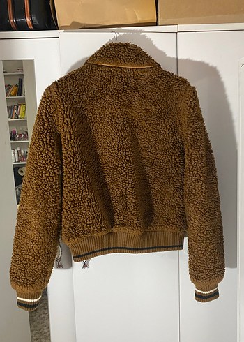 Kahverengi Kürklü Kadın Ceket - Görsel 2