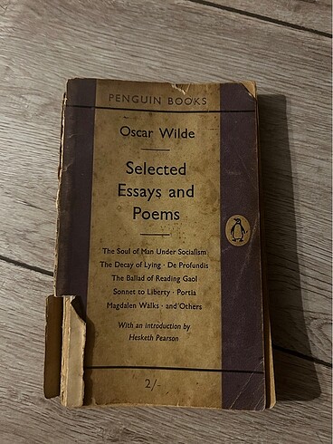 Oscar Wilde- koleksiyonluk ilk baskı 1954 şiir ve yazıları ingi