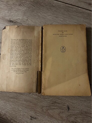 Beden Oscar Wilde- koleksiyonluk ilk baskı 1954 şiir ve yazıları ingi