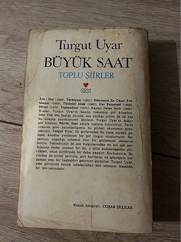 Beden Renk Turgut uyar toplu şiirler. koleksiyonluk 1. Baskı.