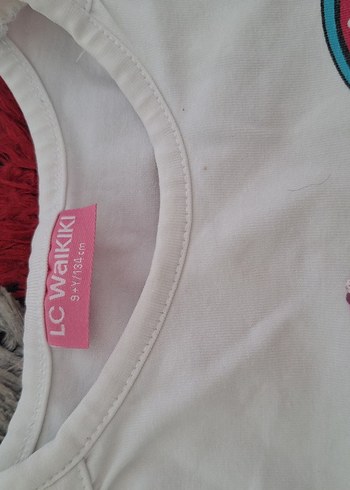 Renkli Baskılı Kız Çocuk Tişörtü - Görsel 6