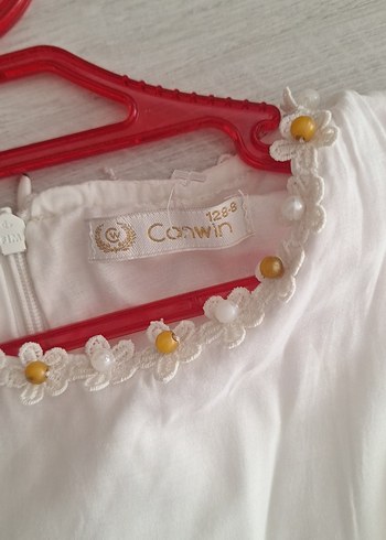 Kız Çocuk Beyaz Kolsuz Bohem Elbise - Görsel 4