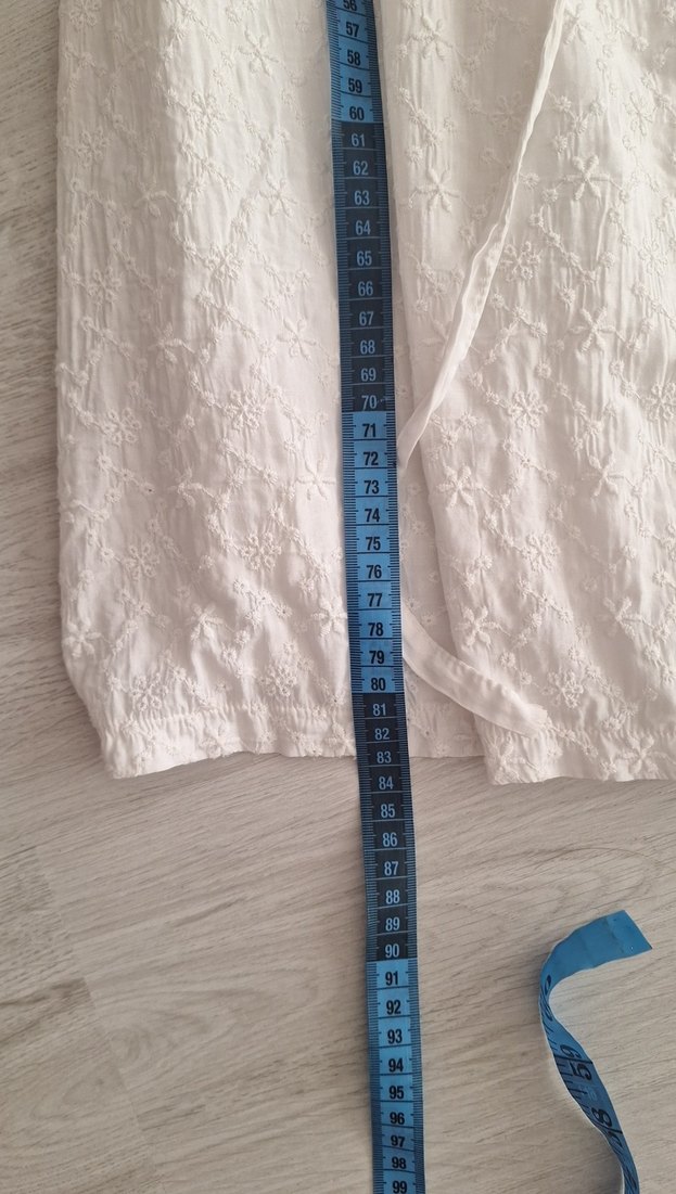 Kız Çocuk Beyaz Kolsuz Bohem Elbise - Görsel 2