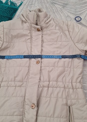 Uzun Düğmeli Kadın Kışlık Ceket - Görsel 4