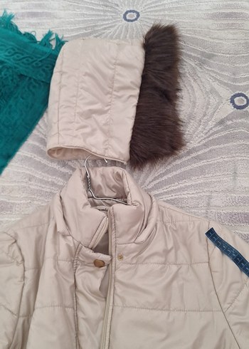 Uzun Düğmeli Kadın Kışlık Ceket - Görsel 7