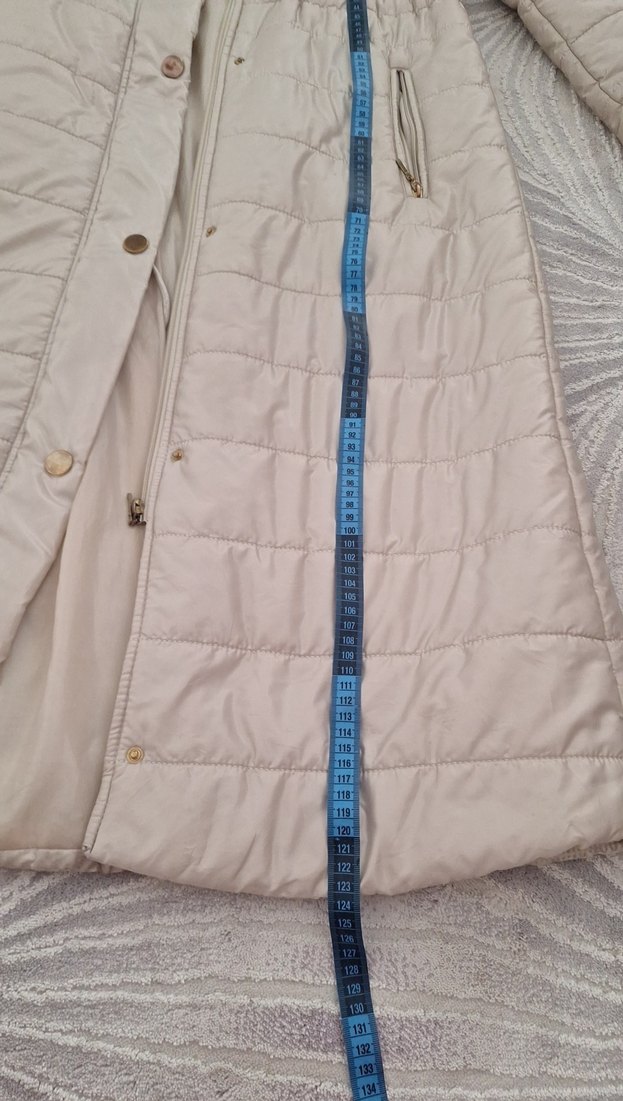 Uzun Düğmeli Kadın Kışlık Ceket - Görsel 3