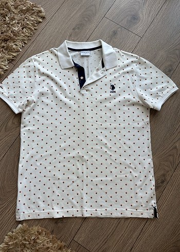 U.S. Polo Assn. Erkek Beyaz Polo Tişört