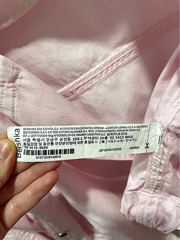 xs Beden pembe Renk Bershka bebek pembesi ceket