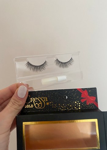 Ressa Gold Parlak Takma Kirpik - Görsel 2