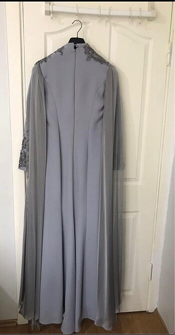 İşlemeli Tesettür Abiye - Görsel 4