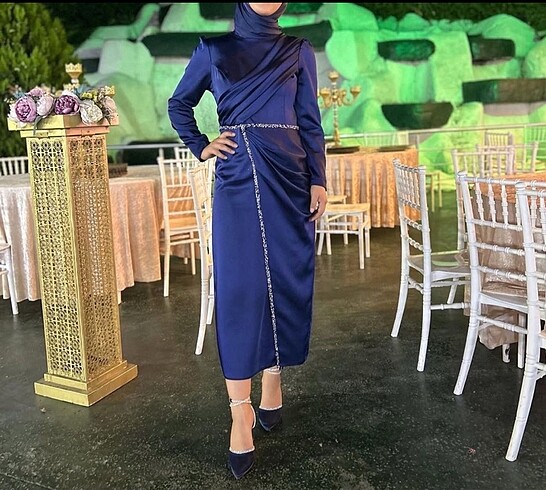 Tesettür abiye elbise - Görsel 3