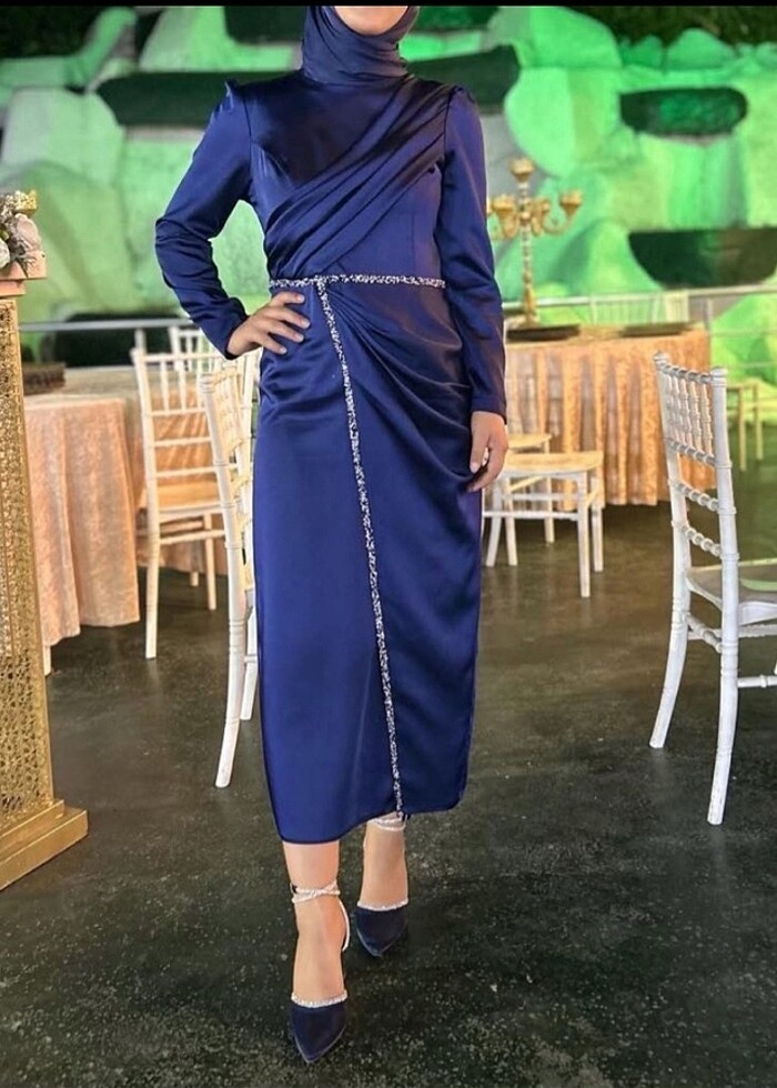 Tesettür abiye elbise - Görsel 3